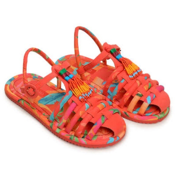 FARM Rio Shoes - New Farm Rio Tropical Beaded Sandal